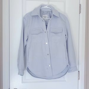 Light Blue Oversized Shacket
